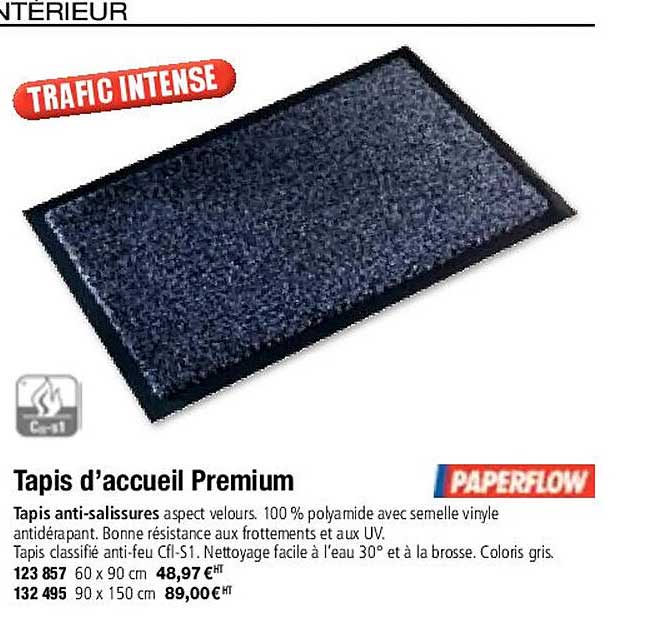 tapis d'accueil premium paperflow