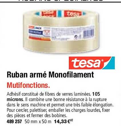 tesa ruban armé monofilament
