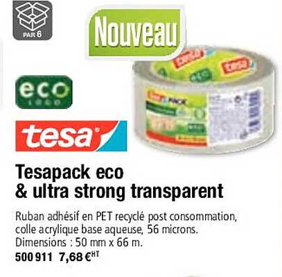 tesa tesapack eco & ultra strong transparent