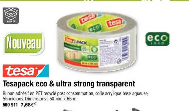 tesapack eco & ultra strong transparent