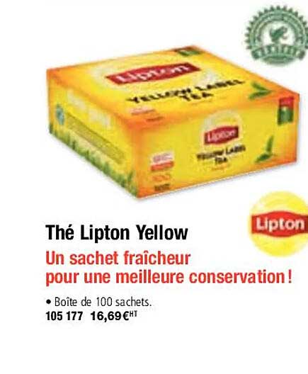 thé lipton yellow