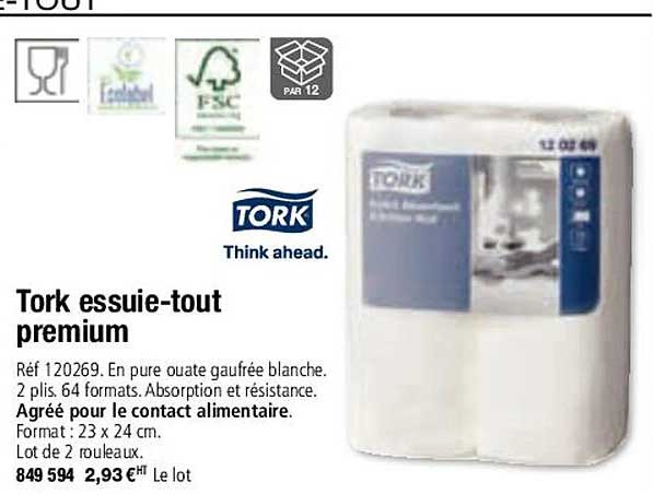 tork essuie-tout premium