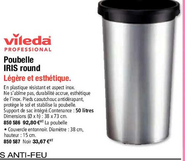 vileda poubelle iris round