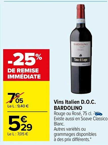 Vins Italiens Doc Bardolino