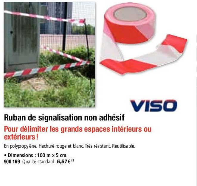 viso ruban de signalisation non adhésif