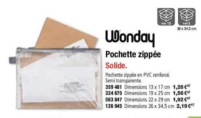 wonday pochette zippée