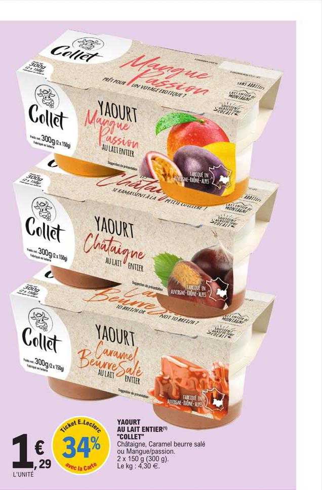 yaourt au lait entier "collet"