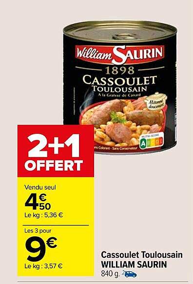 cassoulet toulousain william saurin