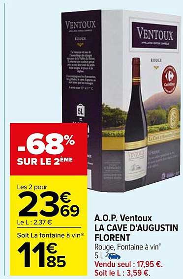 a.o.p. ventoux la cave d'augustin florent