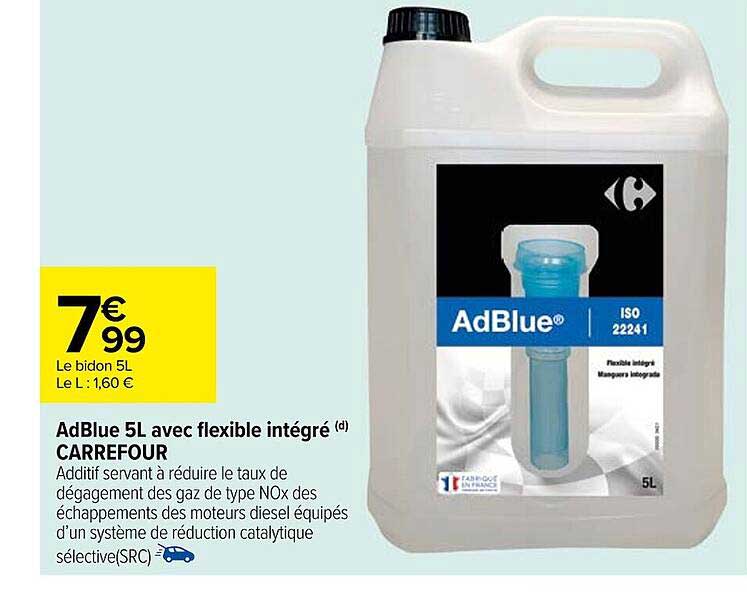Adblue 5l Avc Flexible Intégré Carrefour