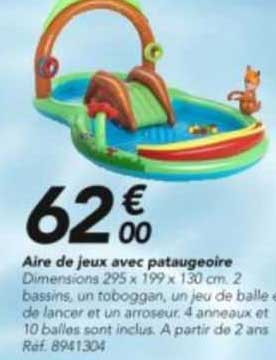 aire de jeux avec pataugeoire