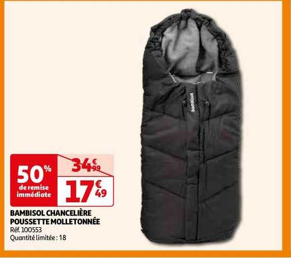 bambisol chancelière poussette molletonnée