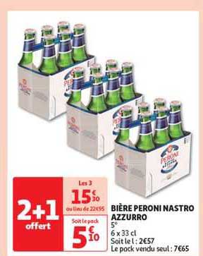 Bière Peroni Nastro Azzurro