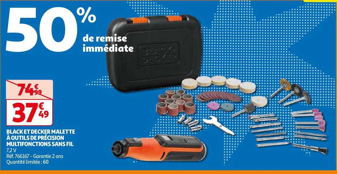 black et decker malette à outils de précision multifonctions sans fil