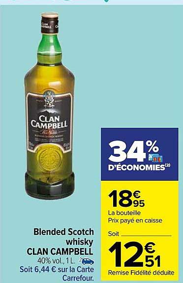 blended scotch whisky clan campbell