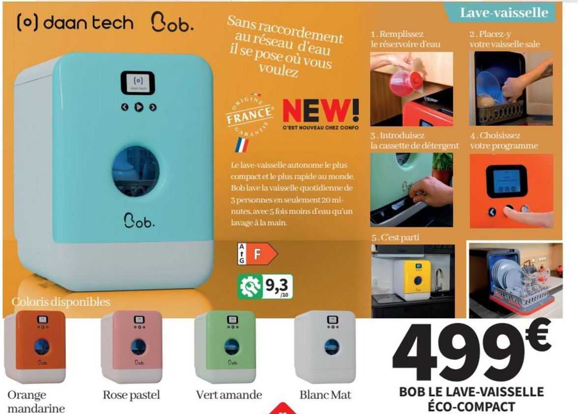 bob le lave-vaisselle éco-compact
