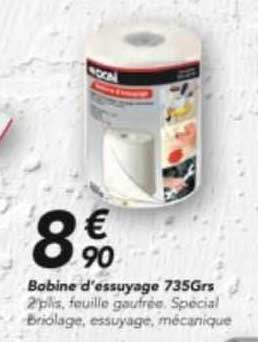 bobine d'essuyage 735grs
