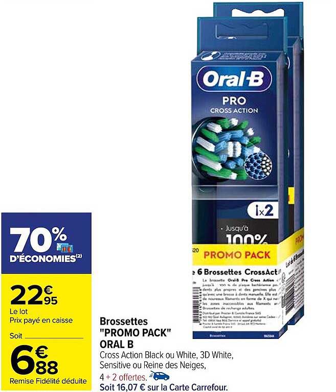 brossettes "promo pack" oral b