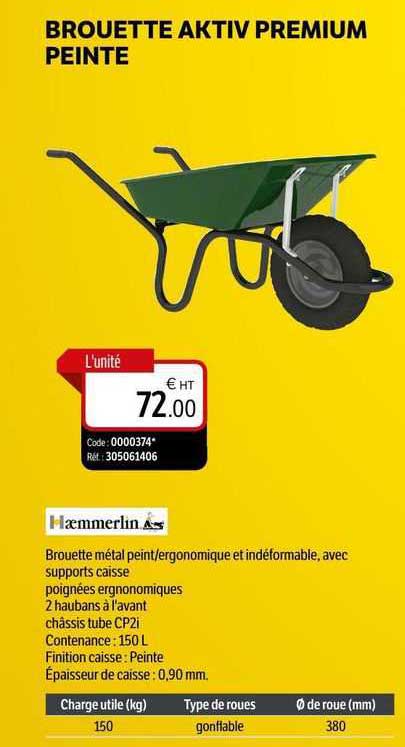 brouette aktiv premium peinte haemmerlin