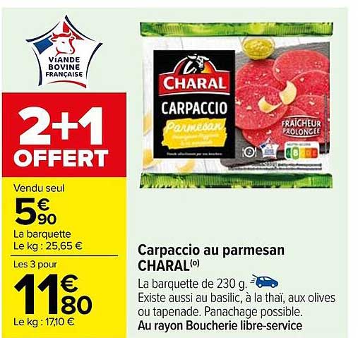 Carpaccio Au Parmesan Charal