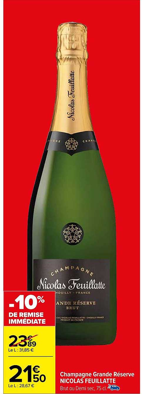 champagne grande réserve nicolas feuillatte