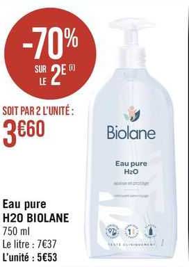 eau pure h2o biolane