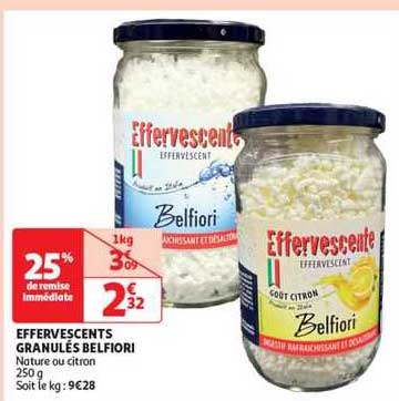 effervescents granulés belfiori