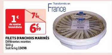 filets d'anchois marinés