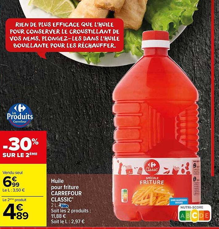 Huile Pour Friture Carrefour Classic