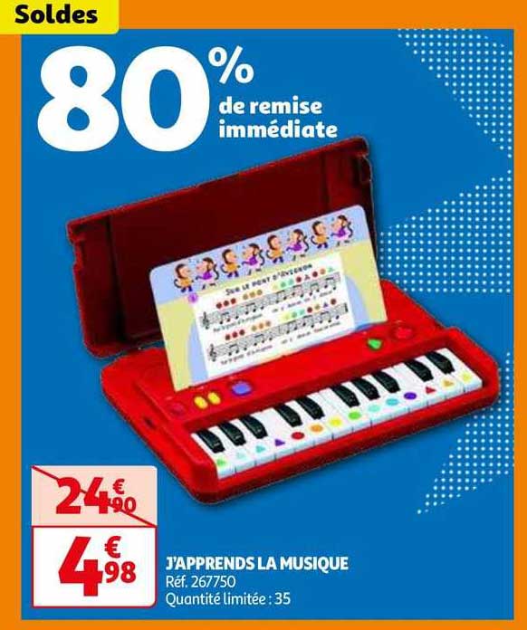j'apprends la musique 80% de remise immédiate