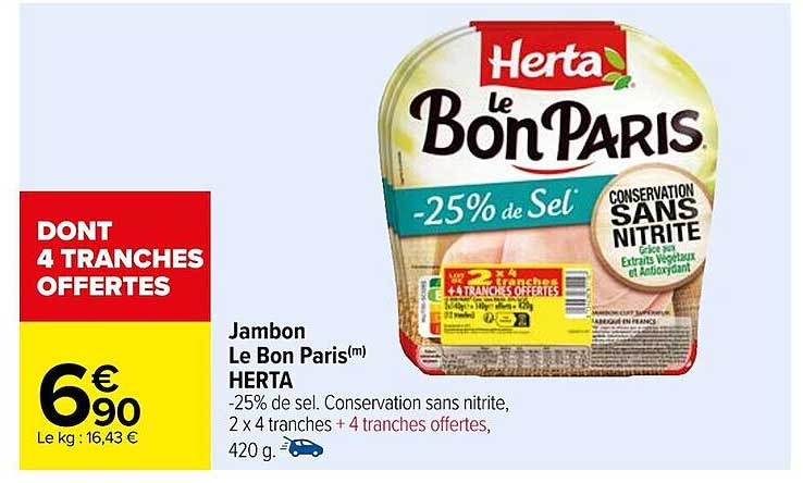 jambon le bon paris herta