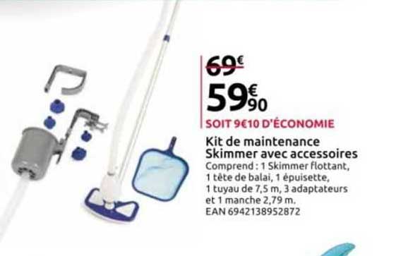 kit de maintenance skimmer avec accessoires