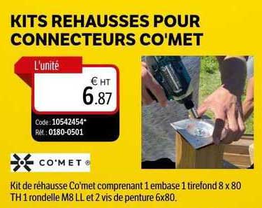 kits rehausses poiur connecteurs co'met