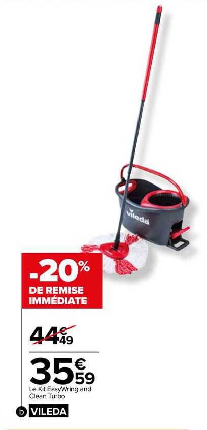 le kit easywring and clean turbo  -20% de remise immédiate