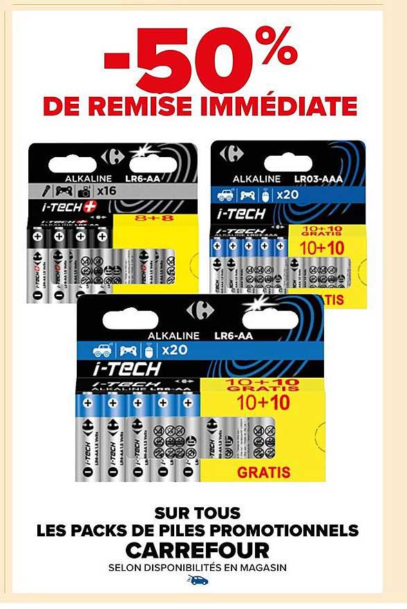 Les Packs De Piles Promotionnels Carrefour