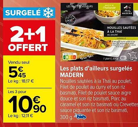 les plats d'ailleurs surgelés madern