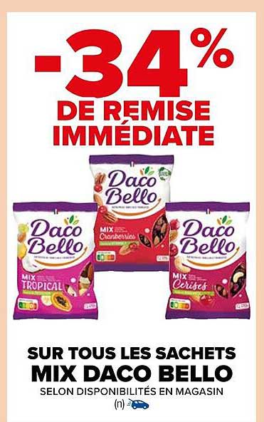 les sachets mix daco bello