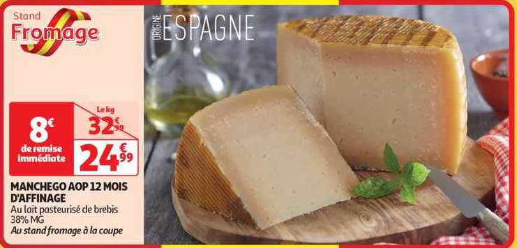 manchego aop 12 mois d'affinage