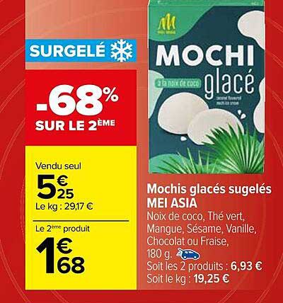 Mochis Glacés Surgelés Mei Asia