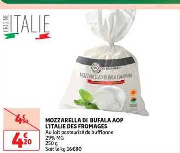 mozzarella di bufala aop l'italie des fromages