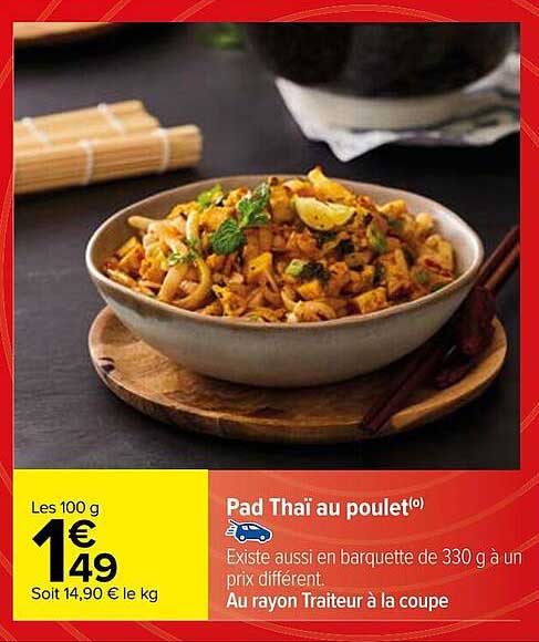 Pad Thaï Au Poulet
