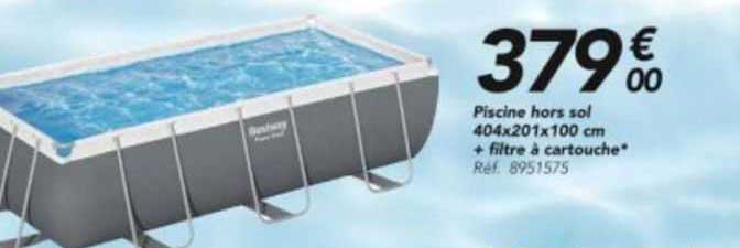 piscine hors sol 404x201x100cm + filtre à cartouche