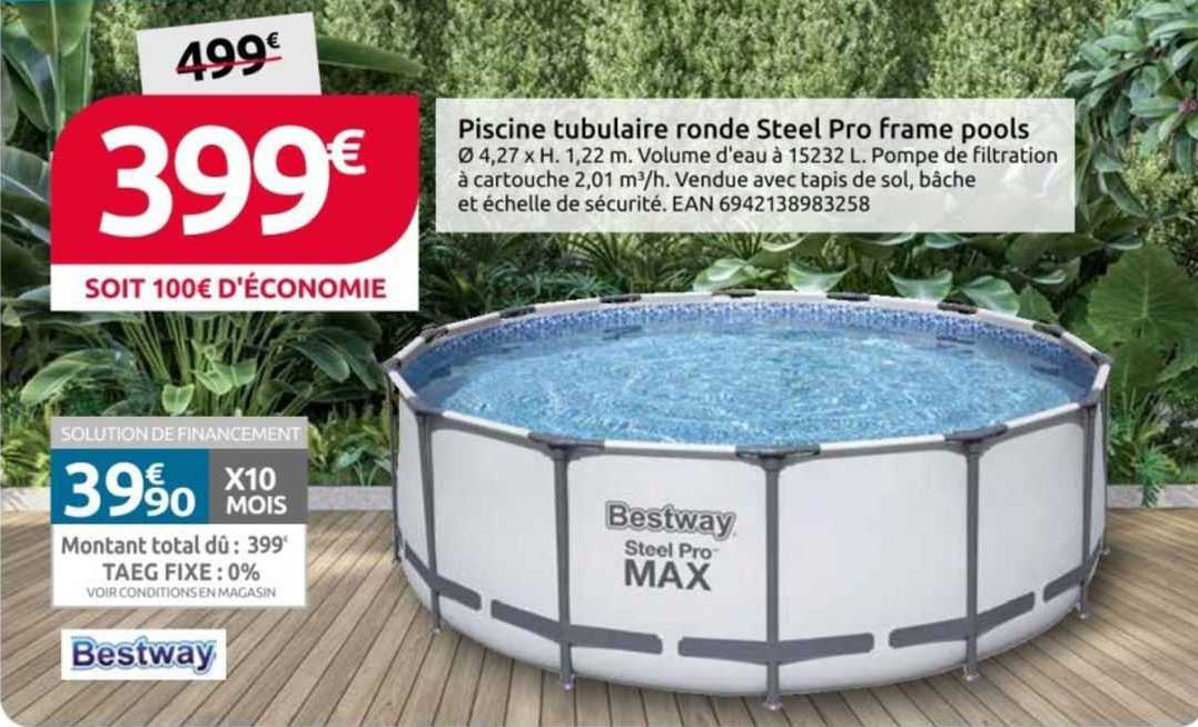 piscine tubulaire ronde steel pro frame pools