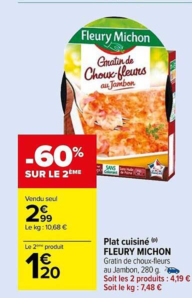 plat cuisiné fleury michon