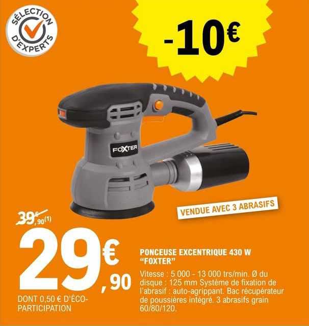 ponceuse excentrique 430 w "foxter"