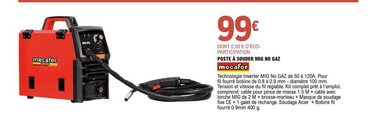 poste à souder mig no gaz