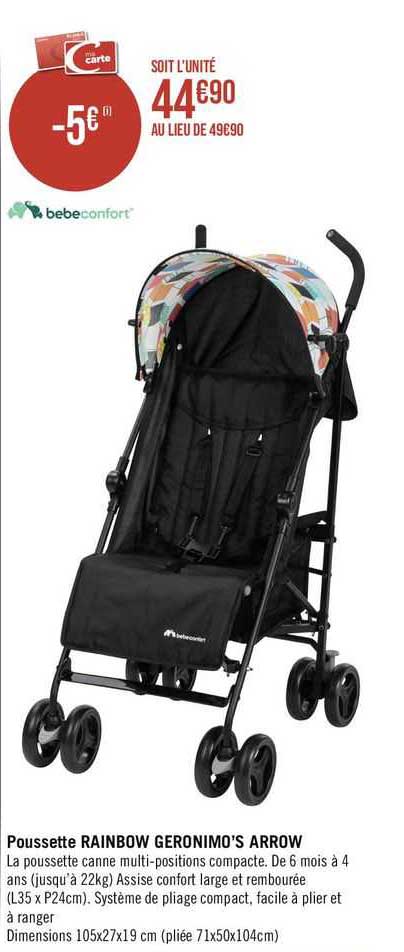 poussette rainbow geronimo's arrow