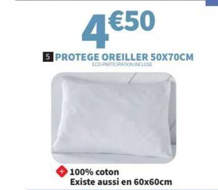 protège oreiller 50x70cm