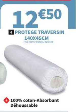 Protège Traversin 140x45cm