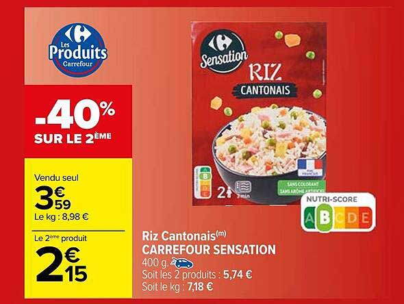 riz cantonais carrefour sensation